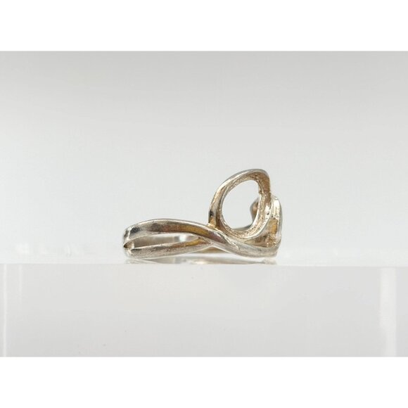 Foliage | Autumn Themed Swirly Ornate 925 Sterling Silver Vintage Ring - sz 7 - Picture 5 of 13